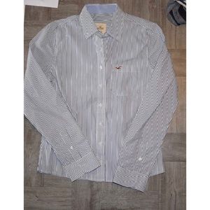Hollister striped button down